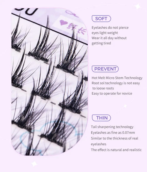 Pestañas Manga Cluster para un Look Natural de Cosplay Anime