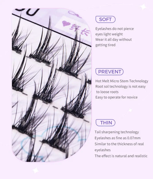 Manga Cluster Eyelashes for a Natural Anime Cosplay Look